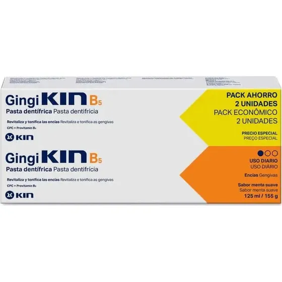 Kin Gingikin B5 Pasta de Dientes Pack 2 x 125ml