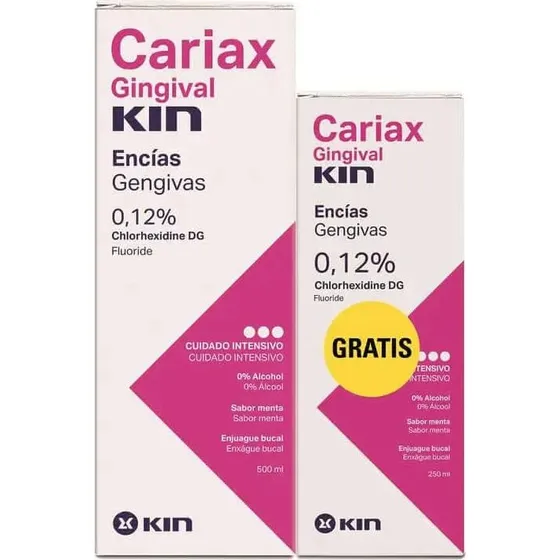 Kin Pack Cariax Gingival Enjuague Bucal 500+250 ml