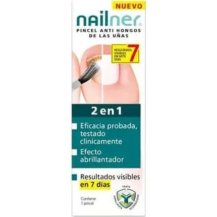 Nailner Cepillo de Uñas 2 en 1 Antihongos 5 ml