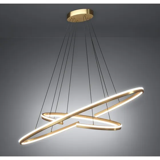 Lámpara colgante LED Bogado Stars of Light, dorada, 120 cm, CCT