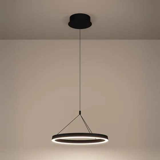 Lámpara colgante LED Stars of Light Canyamel Negra Ø 55 cm CCT