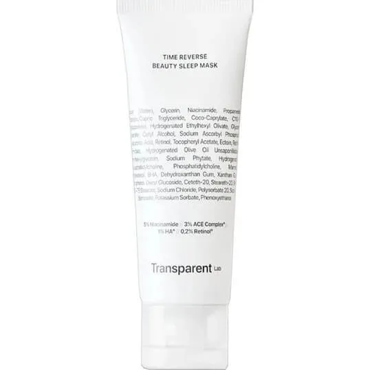 Transparent Lab Time Reverse Beauty Sleep Mask 75ml