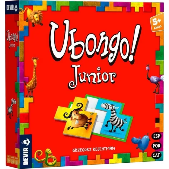 Ubongo Junior Nueva Edición - Juego de Mesa Trilingüe