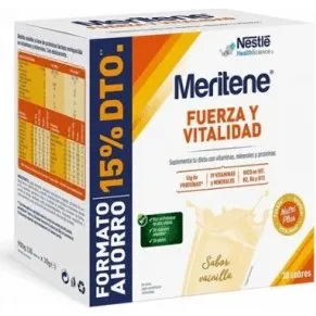 Meritene Fuerza y Vitalidad Vainilla 30 Sobres