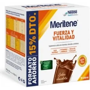 Meritene Fuerza y Vitalidad Chocolate 30 Sobres Formato Ahorro