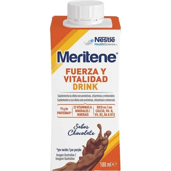 Meritene Fuerza y Vitalidad Bebida Chocolate 6x180 ml