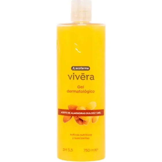 Acofarma Vivera Gel de Ducha con Aceite de Almendras y Miel 750ml