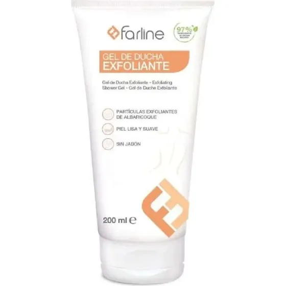 Farline Gel De Ducha Exfoliante con Semillas de Albaricoque 200ml