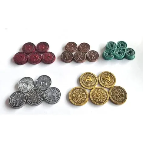 Maldito Games: 80 Monedas Metálicas para Scythe y Expediciones