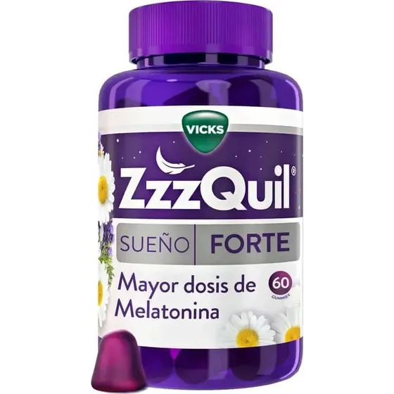Vicks ZzzQuil Sueño Forte 60 Gominolas Sabor Frutos del Bosque