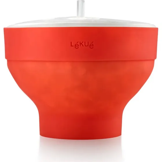 Lékué Recipiente para Palomitas de Silicona Platino - Rojo