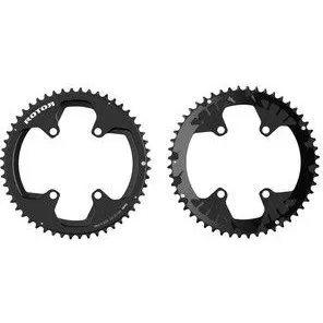 Rotor Round Rings 52T BCD110 4-Hole Negro