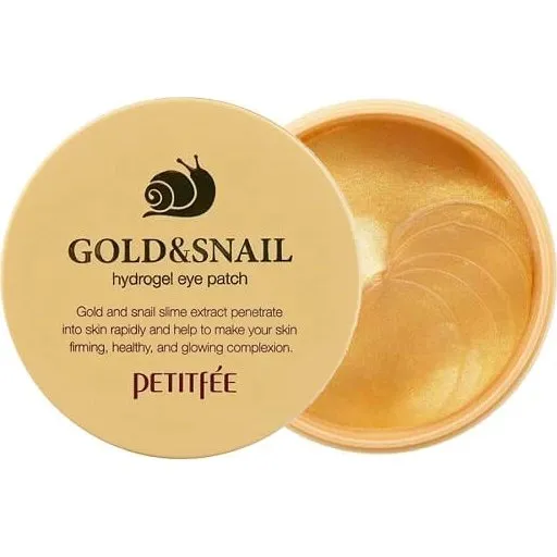 Petitfee Parches de Hidrogel con Oro y Extracto de Caracol, 60 uds