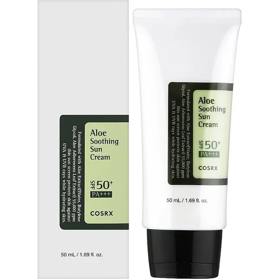 COSRX Crema de Aloe Vera con FPS 50 PA+++, 50 ml