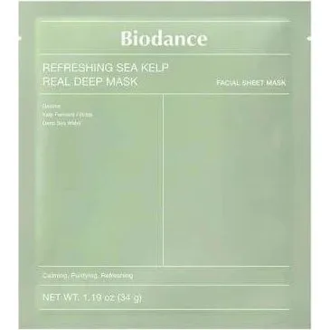 Biodance Mascarilla Refrescante Real Deep de Algas Marinas, 34 g