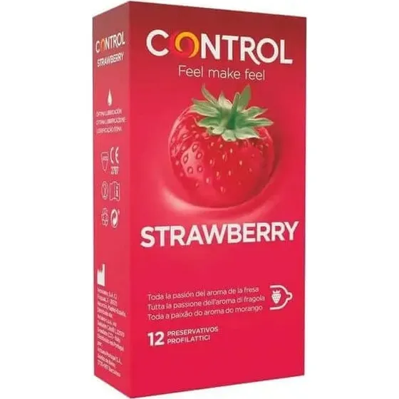 Control Preservativos Fresa 12 Unidades