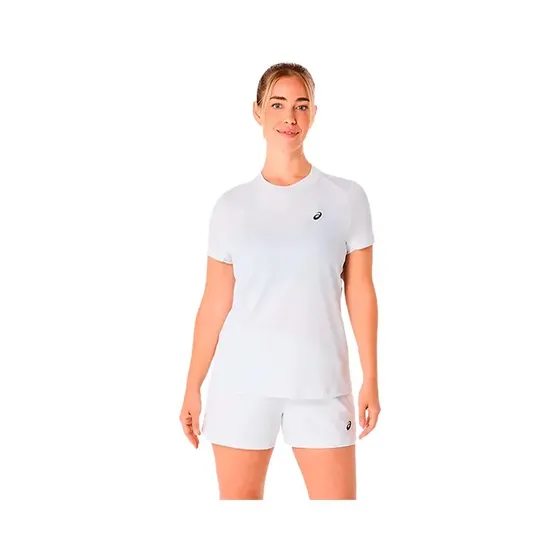 Camiseta ASICS Court manga corta blanca mujer - M