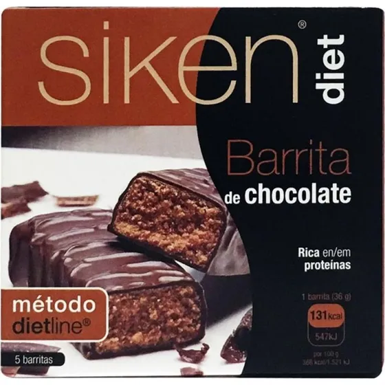 Siken Barritas Proteicas Chocolate 5 Uds