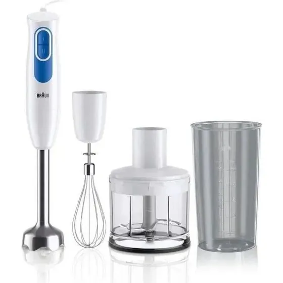 Braun MultiQuick 2 MQ20236MWH Batidora de mano 600W 0,5 L Azul/Blanco