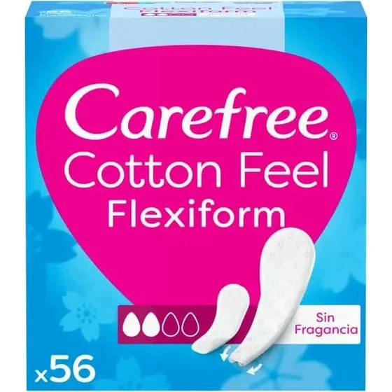 Carefree Flexiform Sin Fragancia 56 Unidades