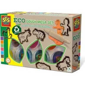 Ses Creative Eco Dough Mega Set (7x90g con Herramientas)