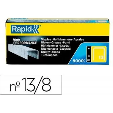 Rapid Grapas 13/8 mm Galvanizadas 5000 Unidades