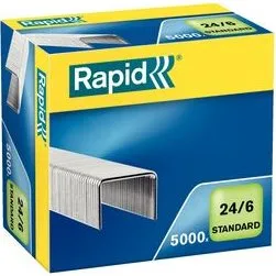 Rapid 24/6 Grapas Galvanizadas (5000 Unidades)