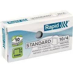 Rapid Grapas 10/4 mm Galvanizadas Caja 1000