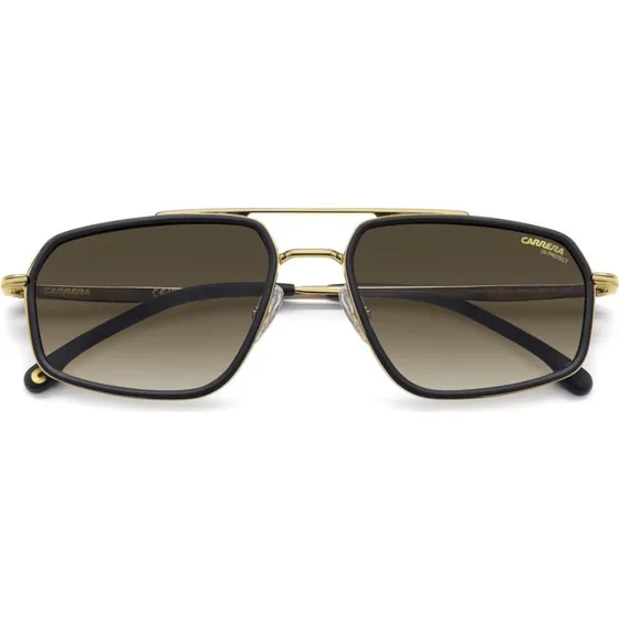 Carrera 338/S Gafas de Sol Hombre Negro Geométrico 58mm