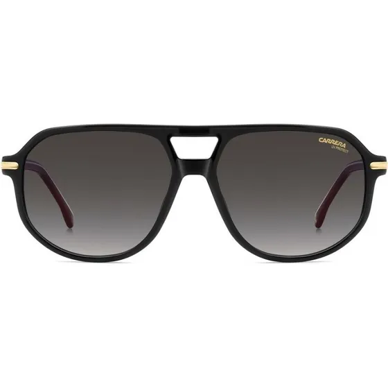 Carrera 375/S Gafas de Sol Piloto Hombre Negro con Lente Gris
