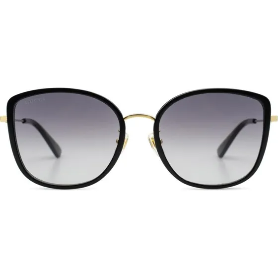 Gucci GG0606SK Gafas de Sol Mariposa Negro y Gris 56mm