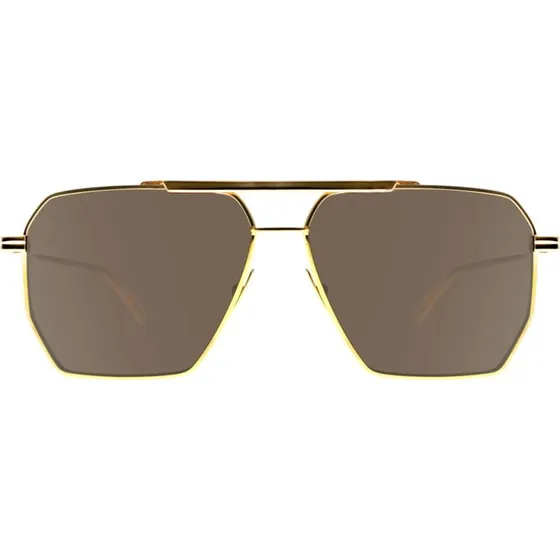 Bottega Veneta BV1012S Gafas de Sol Piloto Oro y Marrón