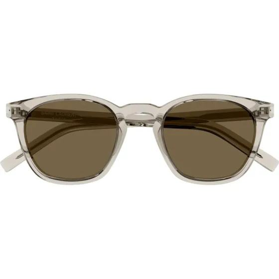 Saint Laurent Gafas de Sol SL 28 Pantos Marrón/Beige Unisex