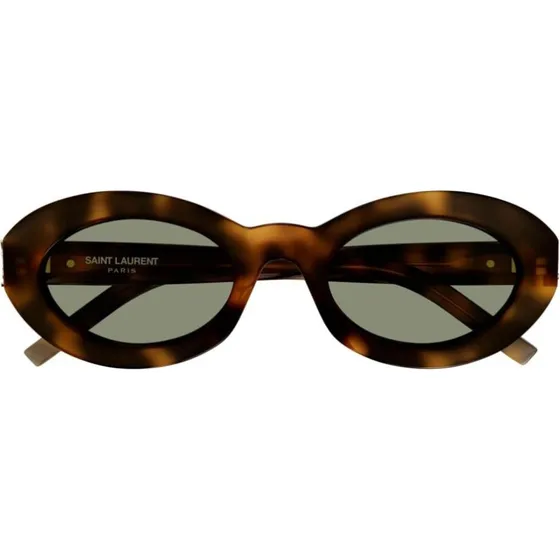 Saint Laurent Gafas de Sol SL M136 Redondas Habano Verde 52mm