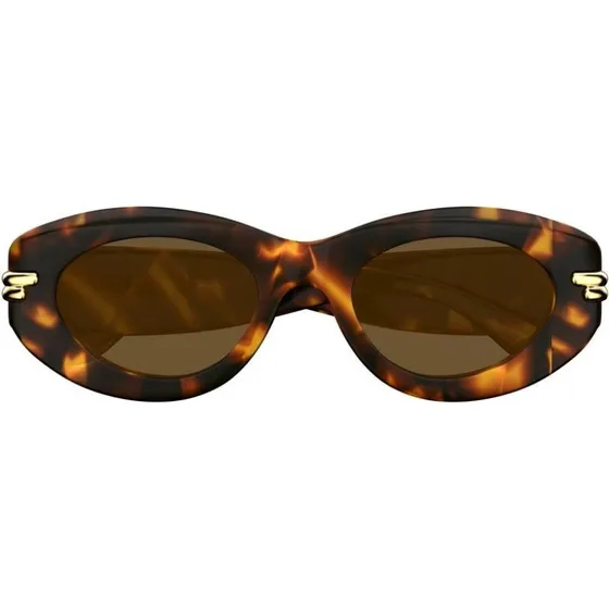 Bottega Veneta BV1322S Gafas de Sol Ovaladas Marrón Habano