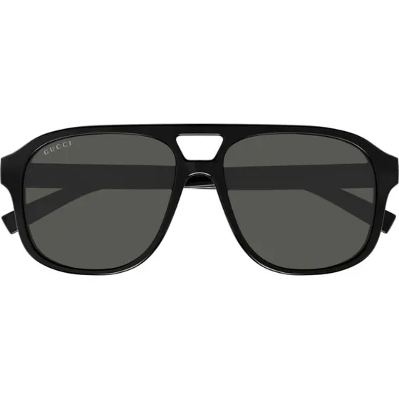 Gucci Gafas de Sol GG1856S Hombre Piloto Negro Gris 57mm