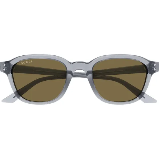Gucci Gafas de Sol GG1892S Hombre Redondas Gris y Marrón 50mm