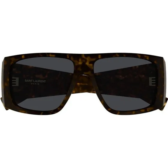Saint Laurent SL 832 Gafas de Sol Cuadradas Habana Gris Mujer