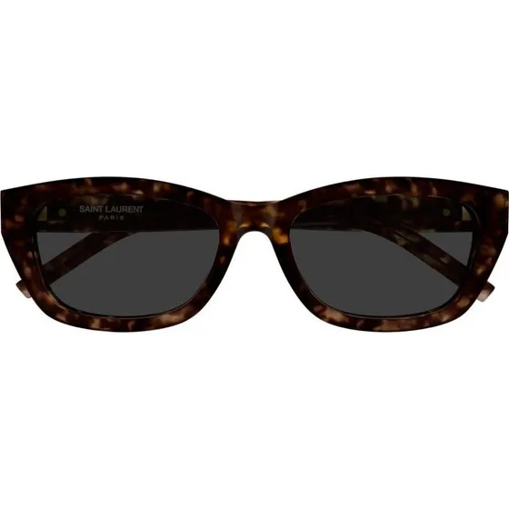 Saint Laurent SL M153 Gafas de Sol Cuadradas Habano Gris 55mm