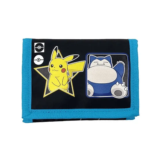 Cartera Sherwood Geo Pokémon Pikachu y Snorlax - Beige