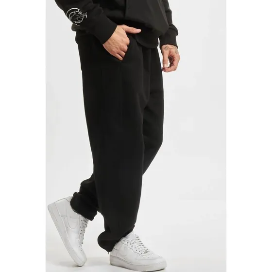 Urban Classics Pantalones de Chándal Urbanos en Algodón Negro