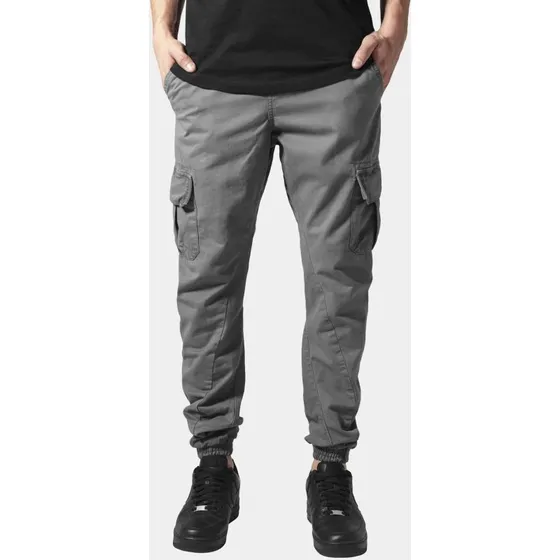 Urban Classics Pantalón Cargo Jogger de Algodón - Antracita