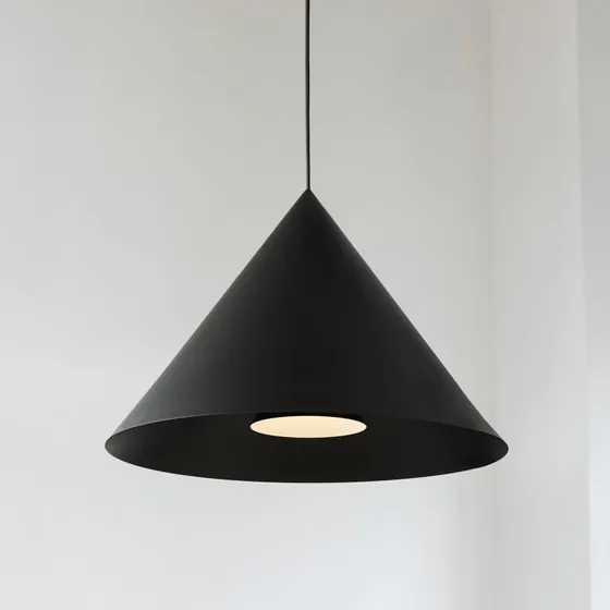 Loom Design Lámpara Colgante Hanzu Negra Ø 55 cm, E27