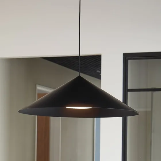 Loom Design Lámpara Colgante Hanzu Negra Ø 75 cm