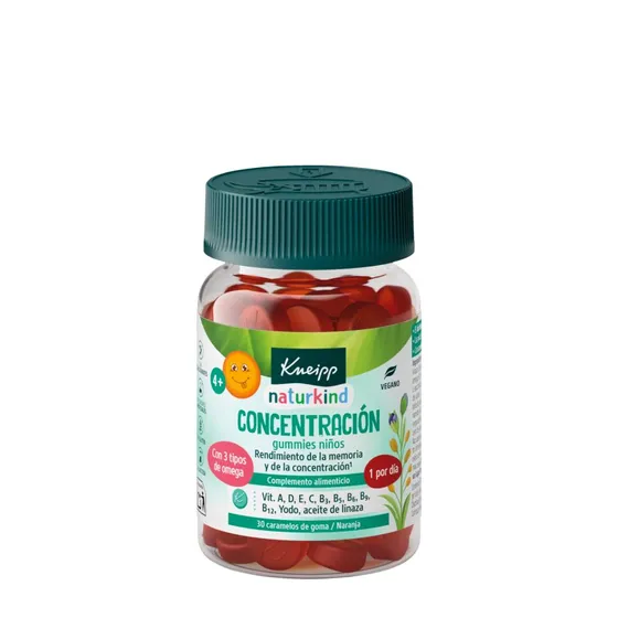 Kneipp Gummies Niños Concentración Naranja 30