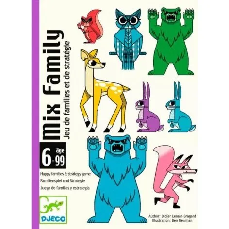 Djeco Mix Family - Juego de Cartas Estratgico