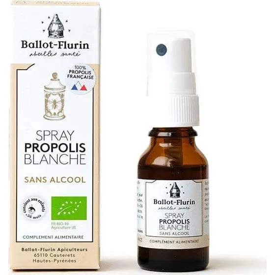 Ballot-Flurin Spray de Propóleo Blanco Ecológico sin Alcohol 15 ml
