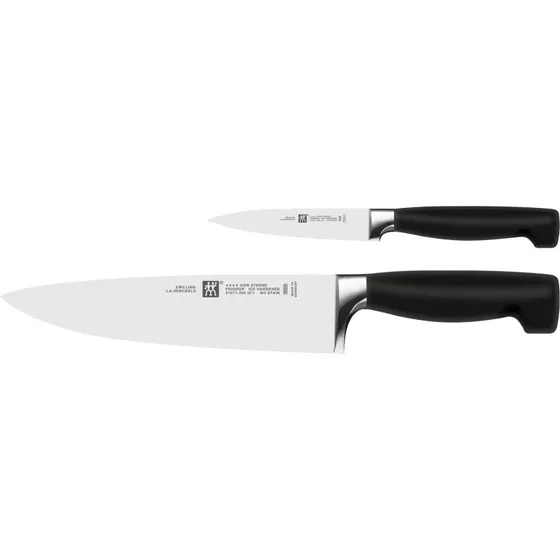 ZWILLING VIER STERNE Juego de Cuchillos 2 Piezas Negro