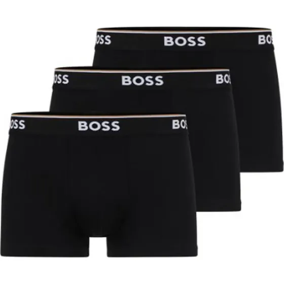 BOSS Pack de 3 Calzoncillos Bóxer Negros Talla L