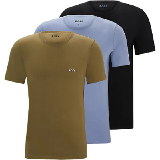 Hugo Boss Pack de 3 Camisetas de Algodón con Cuello Redondo - M
